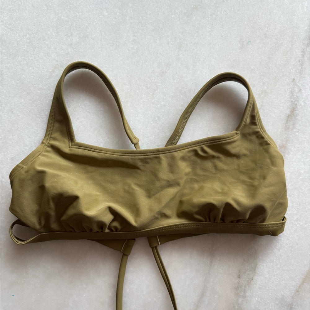 Olive Green Bikini Top